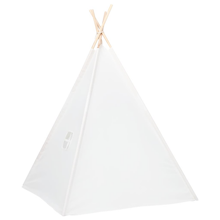 Children's Teepee Tent with Carry Bag - Durable Peach Skin Fabric, White, 120x120x150 cm - Premium  from Home Treasures - Just £43.99! Shop now at Home Treasures