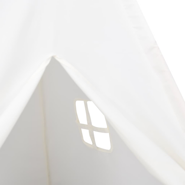 Children's Teepee Tent with Carry Bag - Durable Peach Skin Fabric, White, 120x120x150 cm - Premium  from Home Treasures - Just £43.99! Shop now at Home Treasures