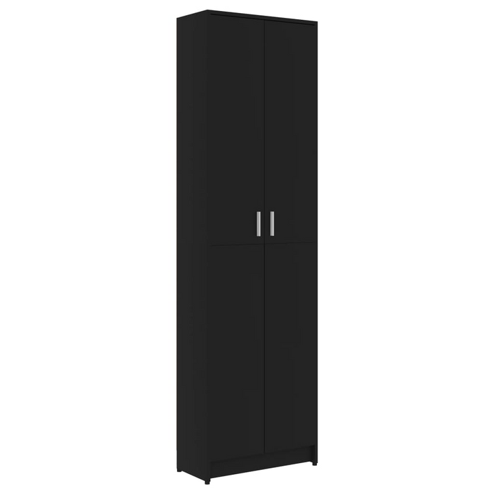 Sleek Hallway Wardrobe in Black - Compact & Stylish 55 x 25 x 189 cm Storage Solution - Premium  from Home Treasures - Just £111.99! Shop now at Home Treasures