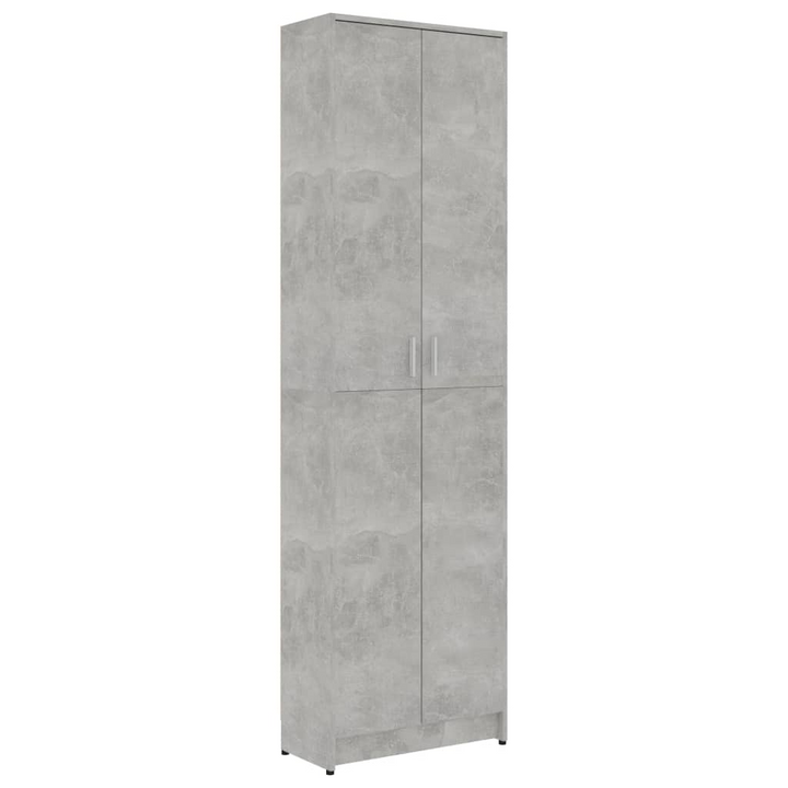 Modern Hallway Wardrobe - Concrete Grey, Space-Saving Design, 55 x 25 x 189 cm - Premium  from Home Treasures - Just £109.99! Shop now at Home Treasures