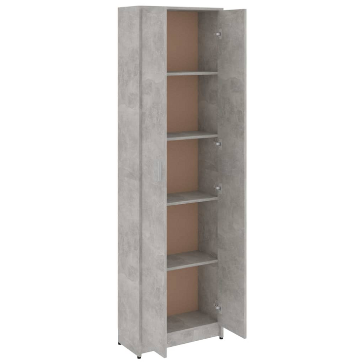 Modern Hallway Wardrobe - Concrete Grey, Space-Saving Design, 55 x 25 x 189 cm - Premium  from Home Treasures - Just £109.99! Shop now at Home Treasures