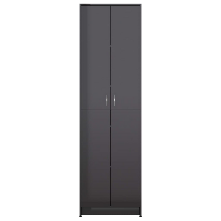 Stylish High Gloss Grey Hallway Wardrobe – 55 x 25 x 189cm - Ample Storage & Modern Design - Premium  from Home Treasures - Just £148.99! Shop now at Home Treasures