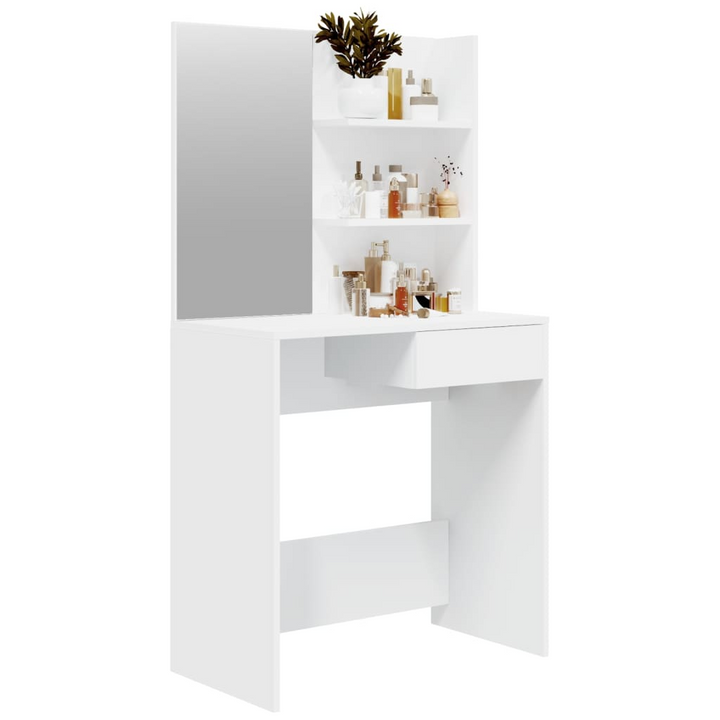 Dressing Table with Mirror White 74.5x40x141 cm - Premium  from Home Treasures - Just £84.99! Shop now at Home Treasures