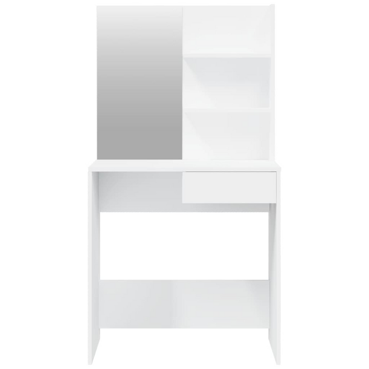 Dressing Table with Mirror White 74.5x40x141 cm - Premium  from Home Treasures - Just £84.99! Shop now at Home Treasures