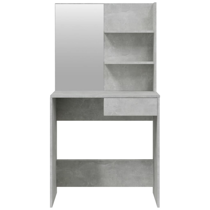 Dressing Table with Mirror Concrete Grey 74.5x40x141 cm - Premium  from Home Treasures - Just £71.99! Shop now at Home Treasures