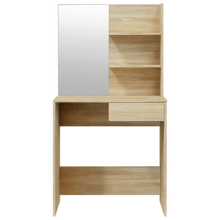 Sonoma Oak Dressing Table with Mirror - 74.5x40x141 cm | Modern Design with Ample Storage - Premium  from Home Treasures - Just £70.99! Shop now at Home Treasures