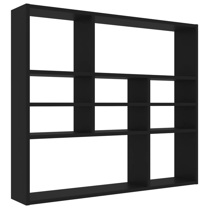 Wall Shelf 90x16x78 cm Black Engineered Wood – Stylish & Durable Display Solution - Premium  from Home Treasures - Just £45.99! Shop now at Home Treasures