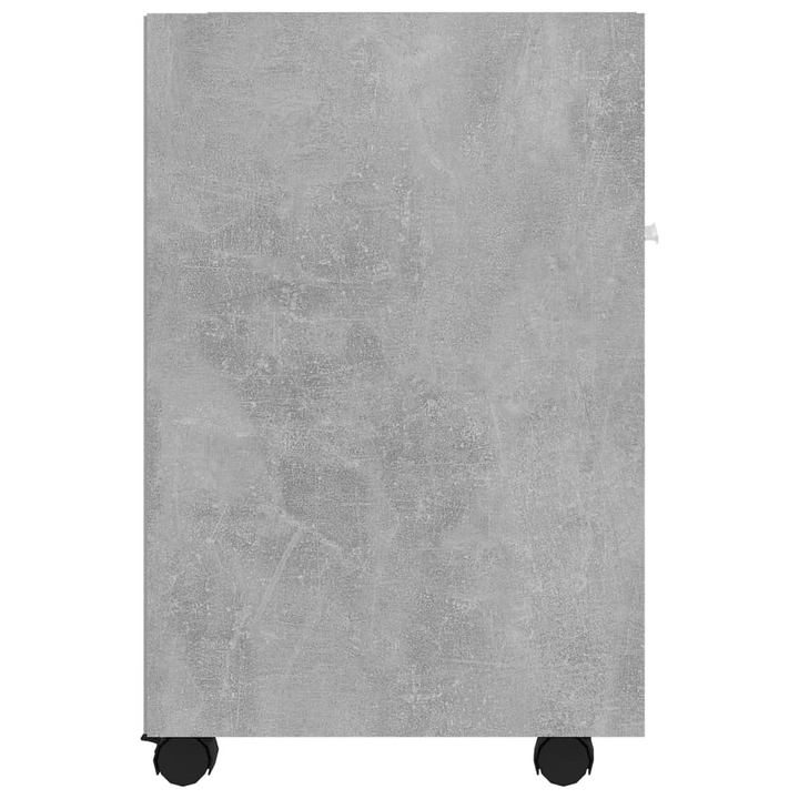 Modern Concrete Grey Side Cabinet with Wheels - Versatile & Stylish Storage Solution - Premium  from Home Treasures - Just £34.99! Shop now at Home Treasures