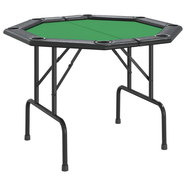 8-Player Folding Poker Table Green 108x108x75 cm - Premium  from Home Treasures - Just £131.99! Shop now at Home Treasures