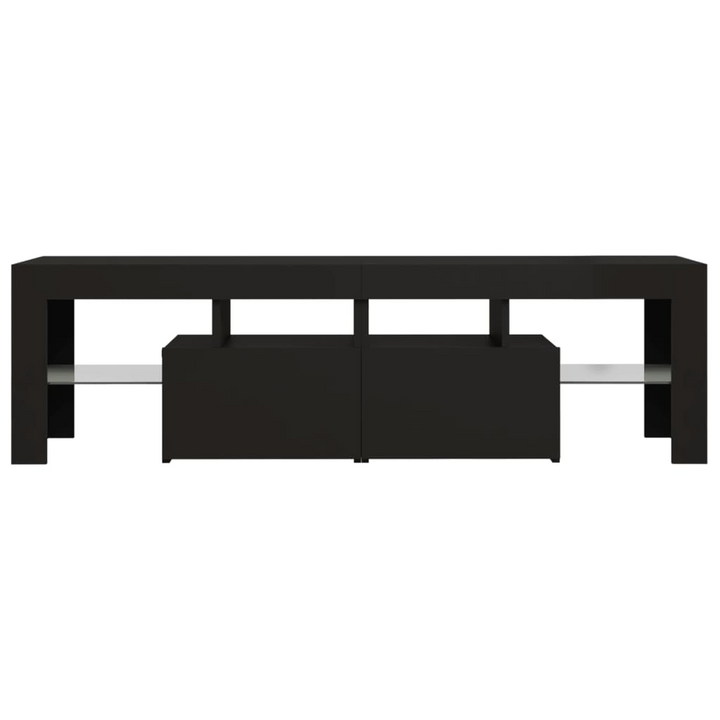 TV Cabinet w/ LED Lights (Black) 140 x 36.5 x 40cm - Premium  from Home Treasures - Just £96.99! Shop now at Home Treasures