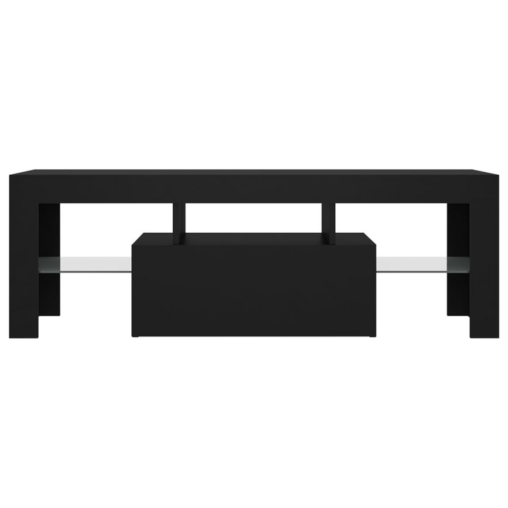 TV Cabinet w/ LED Lights (Black) 120 x 35 x 40cm - Premium  from Home Treasures - Just £83.99! Shop now at Home Treasures