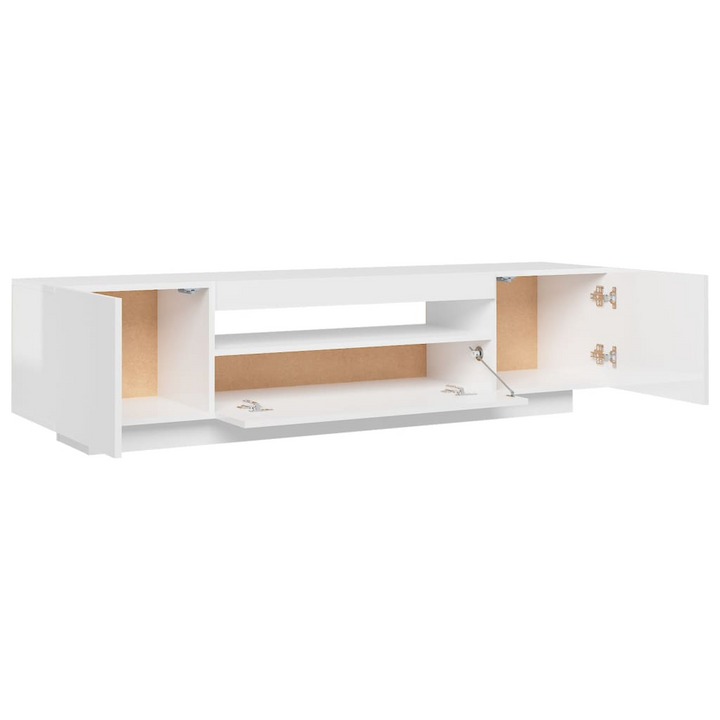 Modern High Gloss White TV Cabinet with RGB LED Lights - 160x35x40 cm - Premium  from Home Treasures - Just £133.99! Shop now at Home Treasures