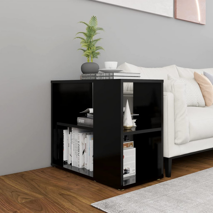 Stylish Black Side Cabinet with Ample Storage - Perfect Sofa Side Table for Living Room - Premium  from Home Treasures - Just £35.99! Shop now at Home Treasures