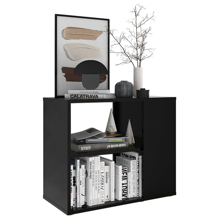 Stylish Black Side Cabinet with Ample Storage - Perfect Sofa Side Table for Living Room - Premium  from Home Treasures - Just £35.99! Shop now at Home Treasures