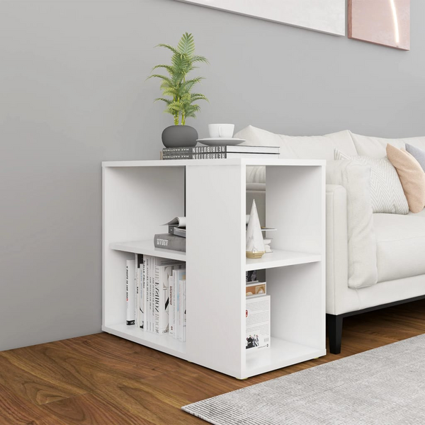 Stylish & Practical White Side Cabinet - Ample Storage with 2 Shelves - Premium  from Home Treasures - Just £36.99! Shop now at Home Treasures