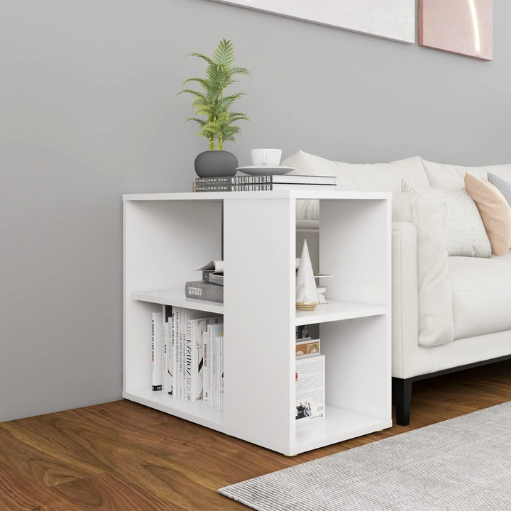 Stylish & Practical White Side Cabinet - Ample Storage with 2 Shelves - Premium  from Home Treasures - Just £35.99! Shop now at Home Treasures