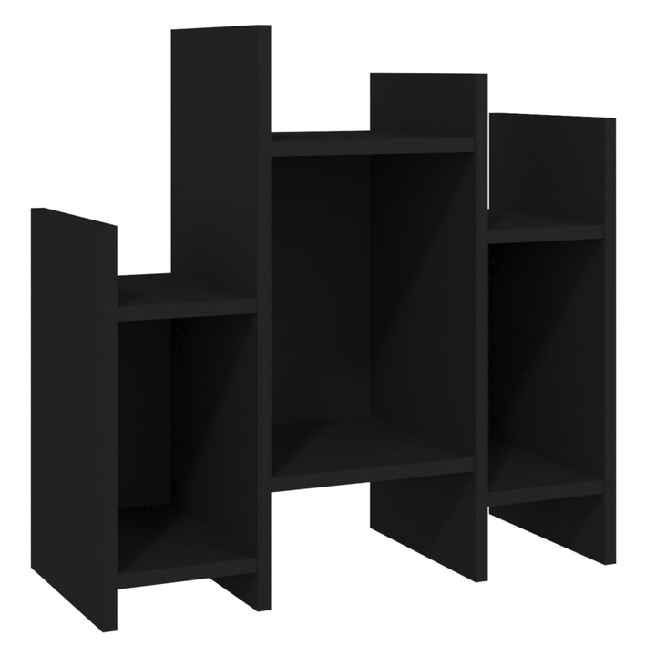 Stylish & Practical Black Side Cabinet with 6 Shelves - Perfect for Living Rooms and Bedrooms - Premium  from Home Treasures - Just £30.99! Shop now at Home Treasures