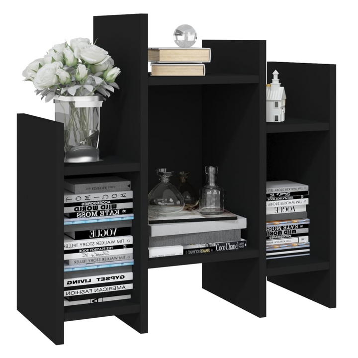 Stylish & Practical Black Side Cabinet with 6 Shelves - Perfect for Living Rooms and Bedrooms - Premium  from Home Treasures - Just £30.99! Shop now at Home Treasures