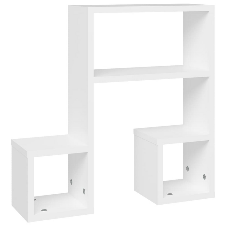 Elegant Wall Shelf Set - Music Note Design, White 50x15x50 cm - Durable Engineered Wood - Ideal for Living Room & Bedroom - Premium  from Home Treasures - Just £29.99! Shop now at Home Treasures