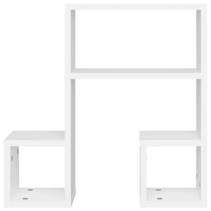 Elegant Wall Shelf Set - Music Note Design, White 50x15x50 cm - Durable Engineered Wood - Ideal for Living Room & Bedroom - Premium  from Home Treasures - Just £29.99! Shop now at Home Treasures