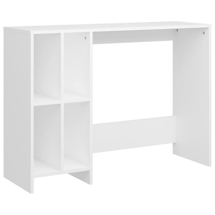 Sleek White Notebook Desk - Modern & Compact 102.5 x 35 x 75 cm Workstation with 4 Shelves - Premium  from Home Treasures - Just £60.99! Shop now at Home Treasures