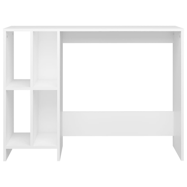 Sleek White Notebook Desk - Modern & Compact 102.5 x 35 x 75 cm Workstation with 4 Shelves - Premium  from Home Treasures - Just £60.99! Shop now at Home Treasures