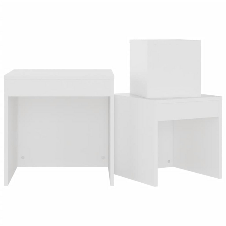 Stylish & Versatile Nesting Tables, Set of 3 in White - Perfect for Modern Living Spaces - Premium  from Home Treasures - Just £50.99! Shop now at Home Treasures