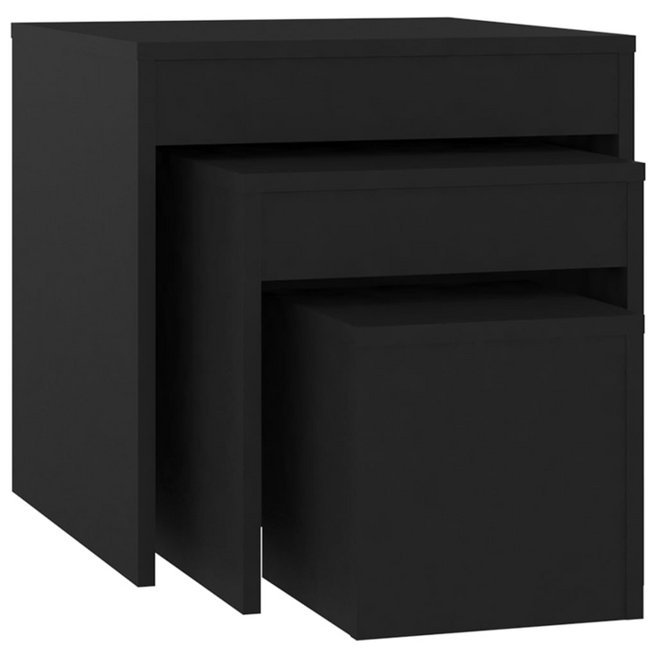 Modern Black Nesting Tables, Set of 3 - Space-Saving Design, Versatile & Chic - Premium  from Home Treasures - Just £50.99! Shop now at Home Treasures