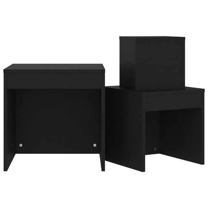 Modern Black Nesting Tables, Set of 3 - Space-Saving Design, Versatile & Chic - Premium  from Home Treasures - Just £50.99! Shop now at Home Treasures