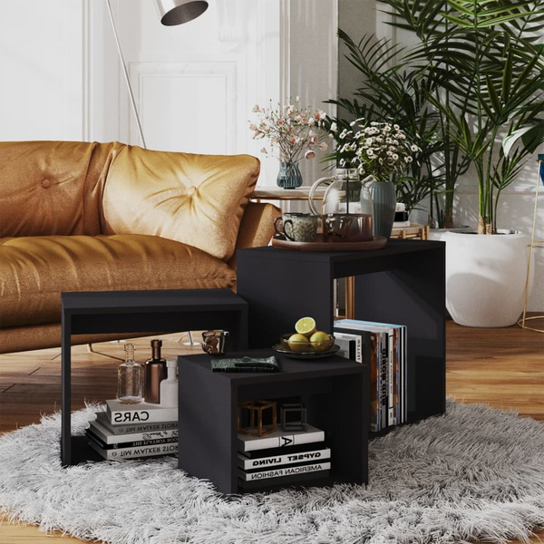 Elegant Nesting Tables, Set of 3, Grey – Space-Saving Modern Design for Living Room, Bedroom, and More - Premium  from Home Treasures - Just £38.99! Shop now at Home Treasures