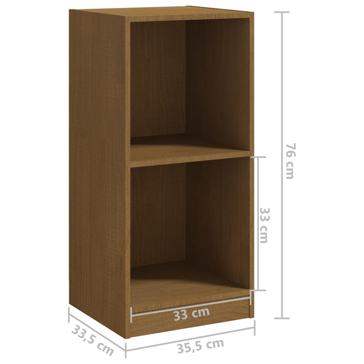 Solid Pine Side Cabinet (Honey Brown) - Elegant & Durable Storage Solution, 35.5 x 33.5 x 76 cm - Premium  from Home Treasures - Just £31.99! Shop now at Home Treasures