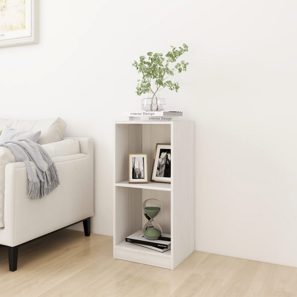 Solid Pine Side Cabinet in White, 35.5 x 33.5 x 76cm | Sturdy & Stylish Storage Solution - Premium  from Home Treasures - Just £38.99! Shop now at Home Treasures