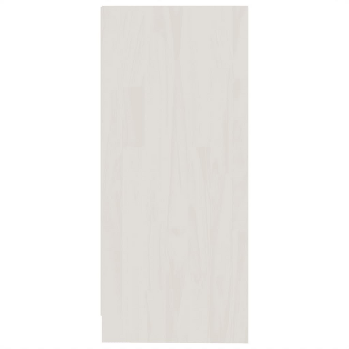 Solid Pine Side Cabinet in White - 35.5 x 33.5 x 76cm | Sturdy & Stylish Storage Solution - Premium  from Home Treasures - Just £37.99! Shop now at Home Treasures