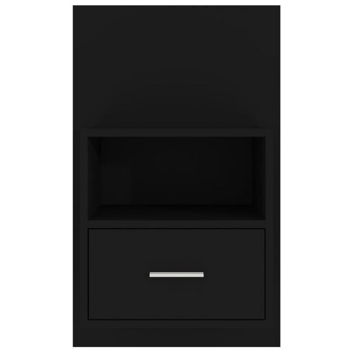 Stylish Wall-Mounted Bedside Cabinet in Sleek Black - Space-Saving & Modern Design - Premium  from Home Treasures - Just £48.99! Shop now at Home Treasures