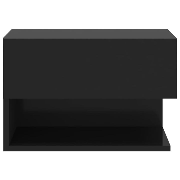 Premium Wall-Mounted Bedside Cabinet (Black) - Space-Saving Floating Nightstand for Modern Living Spaces - Premium  from Home Treasures - Just £39.99! Shop now at Home Treasures