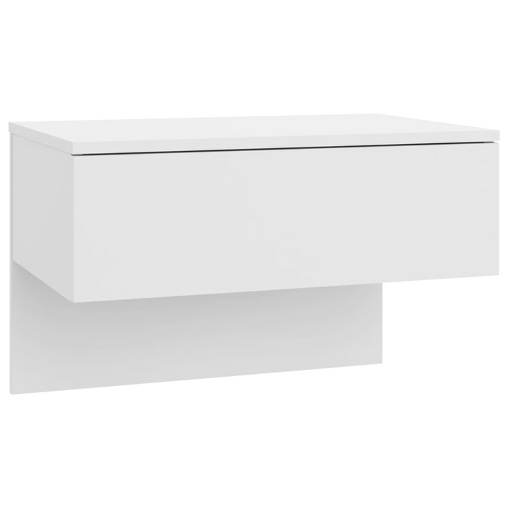 Stylish Wall-mounted Bedside Cabinet (White) - Space-saving Floating Nightstand with Engineered Wood Construction - Premium  from Home Treasures - Just £43.99! Shop now at Home Treasures