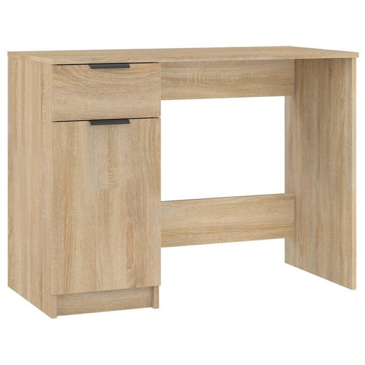 Modern Sonoma Oak Work Desk - 100 x 50 x 75 cm | Sturdy & Stylish Office Desk with Ample Storage - Premium  from Home Treasures - Just £92.99! Shop now at Home Treasures