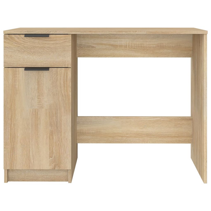 Modern Sonoma Oak Work Desk - 100 x 50 x 75 cm | Sturdy & Stylish Office Desk with Ample Storage - Premium  from Home Treasures - Just £92.99! Shop now at Home Treasures