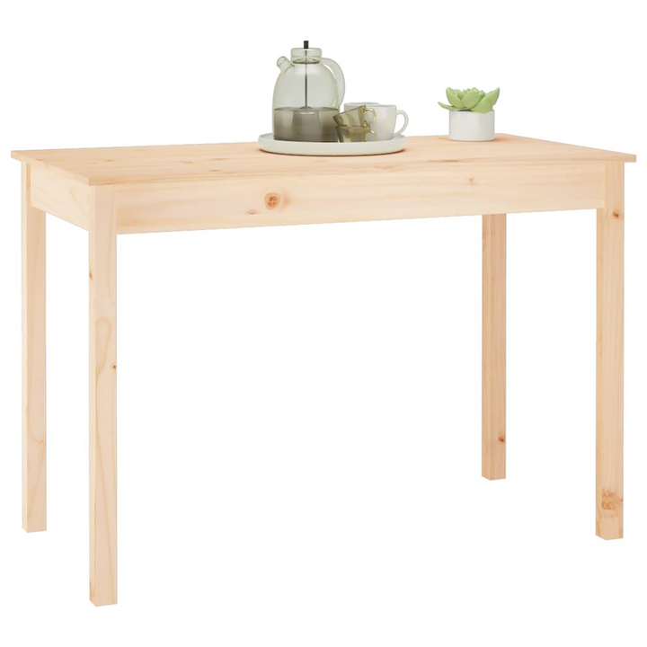 Solid Pine Wood Dining Table - 110x55x75 cm | Elegant Minimalist Design for Kitchen & Dining Room - Premium  from Home Treasures - Just £73.99! Shop now at Home Treasures