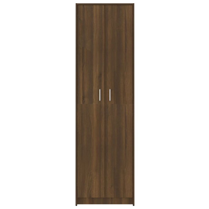 Elegant Brown Oak Hallway Wardrobe - Space-Saving Design, Ample Storage 55 x 25 x 189cm - Premium  from Home Treasures - Just £111.99! Shop now at Home Treasures