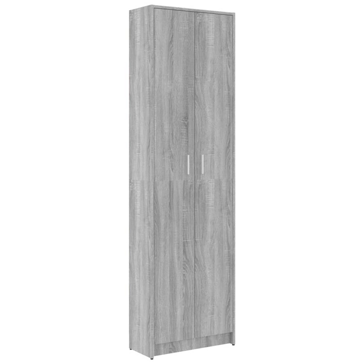 Stylish Sonoma Hallway Wardrobe in Grey - Space-Saving, 5 Compartments, 55x25x189cm - Premium  from Home Treasures - Just £108.99! Shop now at Home Treasures