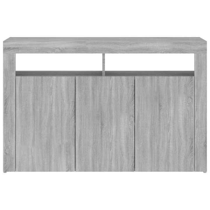 Modern Sideboard with RGB LED Lights in Grey Sonoma - 115.5x30x75 cm - Stylish & Functional Storage Solution - Premium  from Home Treasures - Just £124.99! Shop now at Home Treasures