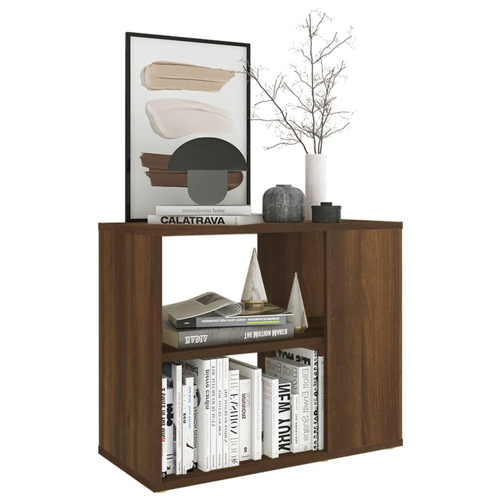 Stylish & Practical Side Cabinet in Brown Oak - Durable Engineered Wood, Ample Storage, & Easy to Clean - Premium  from Home Treasures - Just £33.99! Shop now at Home Treasures