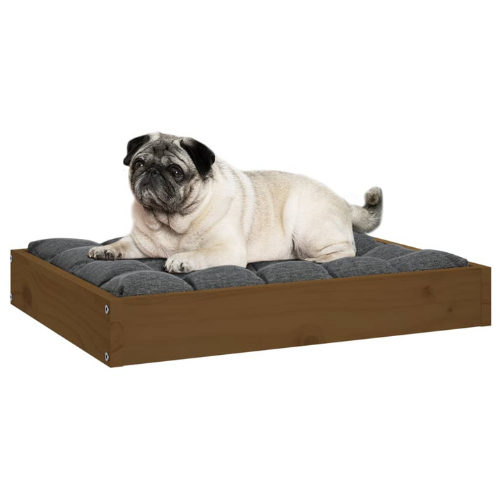 Solid Wood Pine Dog Bed in Honey Brown, 61.5x49x9 cm - Comfortable & Stylish Pet Furniture - Premium  from Home Treasures - Just £32.99! Shop now at Home Treasures