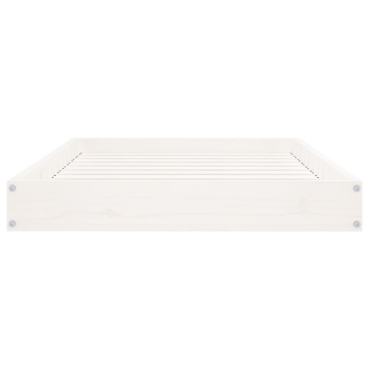 Solid Pine Wood Dog Bed - White, 91.5x64x9 cm - Sturdy & Stylish Comfort for Your Pet - Premium  from Home Treasures - Just £48.99! Shop now at Home Treasures