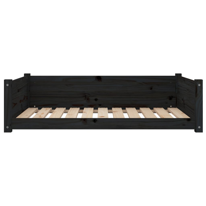 Solid Pine Wood Dog Bed in Black - 95.5x65.5x28 cm | Comfortable & Stylish Pet Furniture - Premium  from Home Treasures - Just £84.99! Shop now at Home Treasures