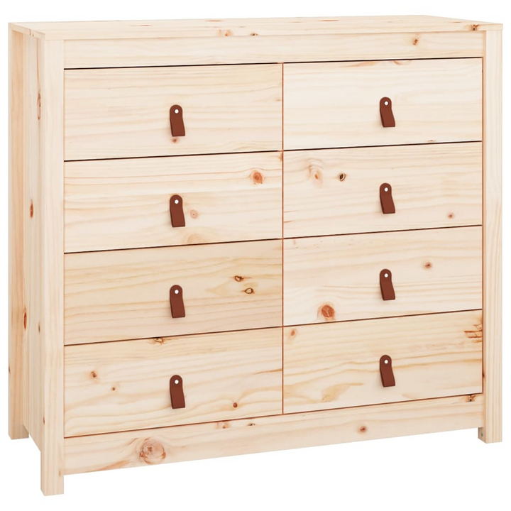 Solid Pine Side Cabinet - Natural Wooden Storage - 100x40x90cm - Rustic Style - Premium  from Home Treasures - Just £197.99! Shop now at Home Treasures