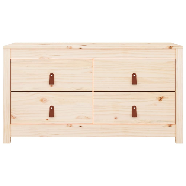 Solid Pine Side Cabinet (Natural) | 100 x 40 x 54cm | Rustic Design & Ample Storage - Premium  from Home Treasures - Just £111.99! Shop now at Home Treasures