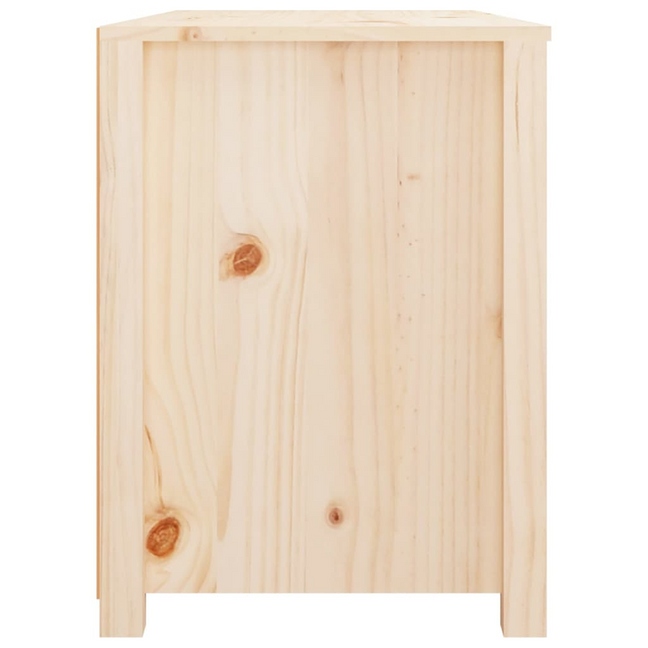 Solid Pine Side Cabinet (Natural) | 100 x 40 x 54cm | Rustic Design & Ample Storage - Premium  from Home Treasures - Just £111.99! Shop now at Home Treasures