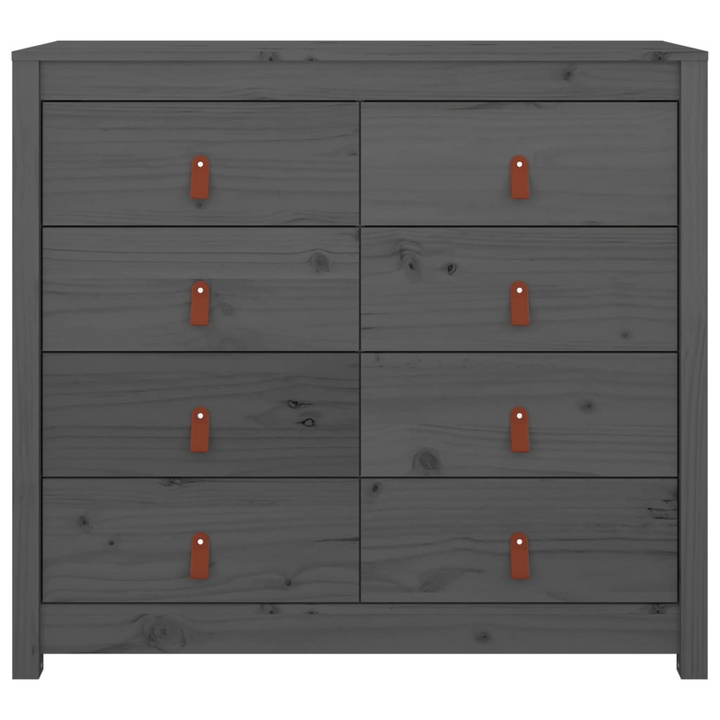 Elegant Solid Pine Side Cabinet in Grey - Ample Storage and Rustic Charm - Premium  from Home Treasures - Just £243.99! Shop now at Home Treasures